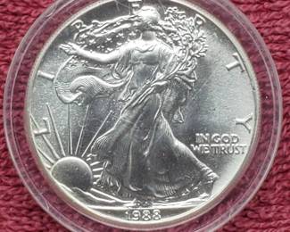 1988 American Silver Eagle in Airtite