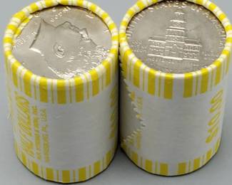 2 Rolls Kennedy Half Dollars--40 Coins
