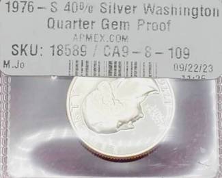 1776-1976-S 40% Silver Proof Washington Quarter