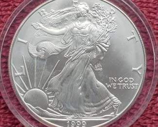 1999 American Silver Eagle in Airtite