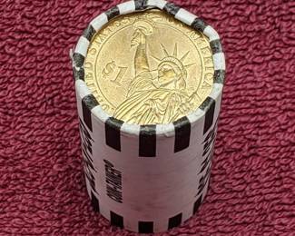 1 Roll Presidential Dollars (25 Dollar Coins)