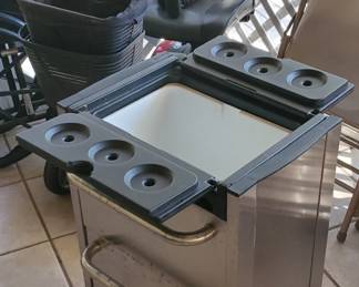 Stainless Steel Ice Cart.