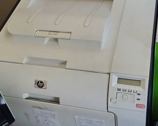 Laser printer with new toner cartridges.