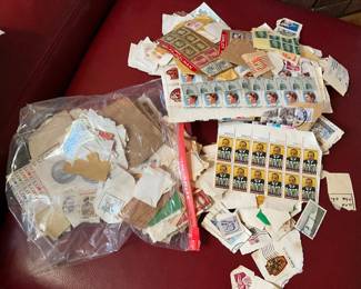 lots of stamps