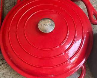 Linea Enameled Cast Iron Dutch Oven and Skillet Set second image