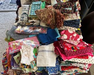 Assorted Fabric Lot for Quilting and Crafting