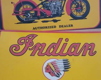 Nice Indian motorcycle  signs repop