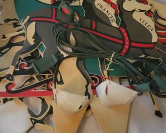 Vintage santa and reindeer 