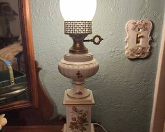 porcelain lamp made in italy