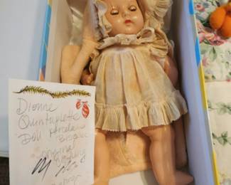 one Dionne quintuplet doll  some joints need repair Original clothing