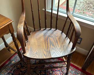 Antique Windsor chairs. 