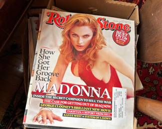 Old Rolling Stone magazines.