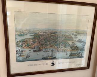 Annapolis bird’s eye view 1860’s. 