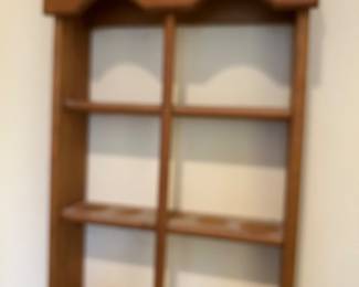 Coffee cup collection wall hanging. 