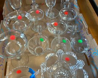 Candlewick depression glass. 