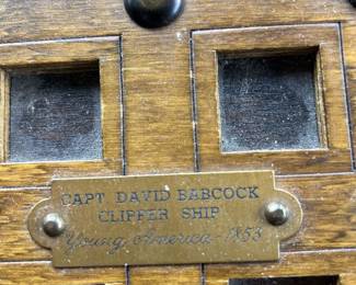 DATED 1853 "YOUNG AMERICA" IS SHIP'S NAME