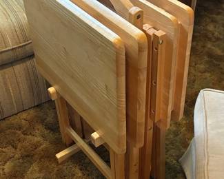 Winsome Wood "Alex" 5-Piece Folding TV Tray Table Set