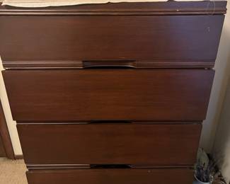 Mid-Century Modern Dark Wood Dresser