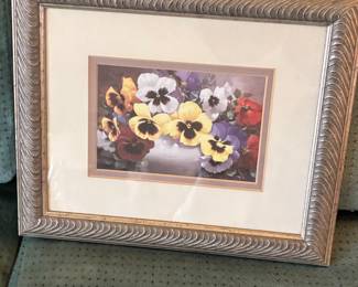 Victor Santos "Rainbow of Pansies" Print