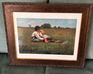 Boys in a Pasture, Winslow Homer Lithograph Print