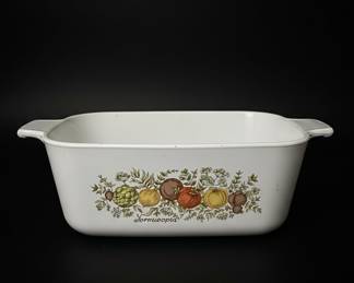 CorningWare "Spice of Life" Pattern Casserole Dishes and Pyrex Lids