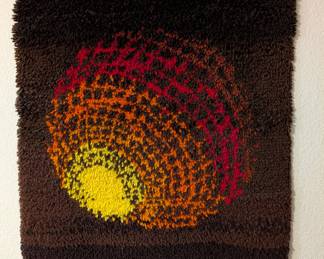 Mid-Century Modern Rya Wall Hanging