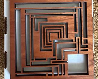 Frank Lloyd Wright Ennis Block Wood Trivet/Wall Art