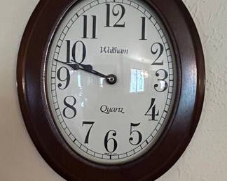 Waltham Oval Wall Clock - Model 5351