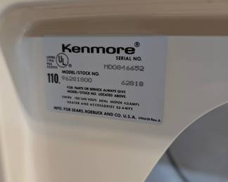 Kenmore Electric Dryer