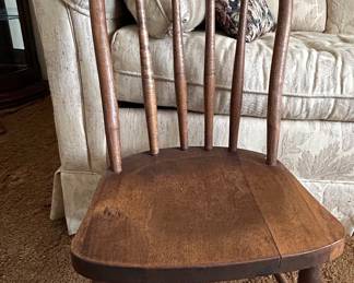 Antique Child's Windsor Spindle Back Chair