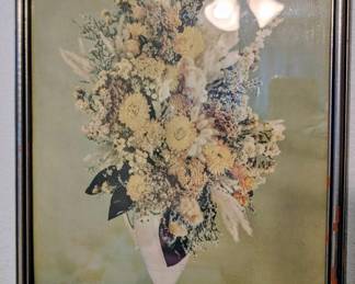 Framed Dried Floral Arrangement art