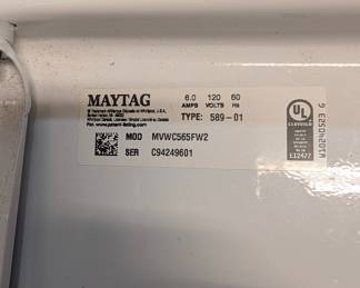 Maytag MVWC565FW2 Washing Machine