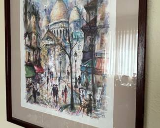 Watercolor Painting of Sacré-Cœur Basilica, Montmartre, Paris by Georges Goursat (SEM)