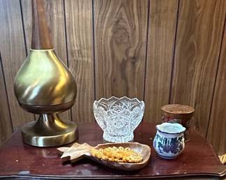 Vintage Mahogany Side Table with Carved Cabriole Legs