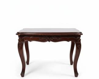 Victorian Parlor Table with Carved Legs,Cool Lantern and Bowls