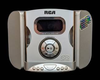 RCA AM/FM/TV/Weather Dual Wake Clock Radio with Motorized CD Player