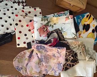 Assorted Vintage Silk Scarves