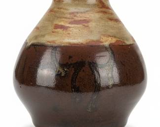 Vintage Two-Tone Stoneware Vase