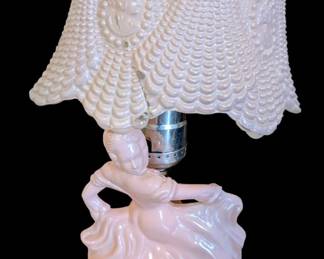 Pink Depression Glass "Southern Belle" Boudoir Lamp