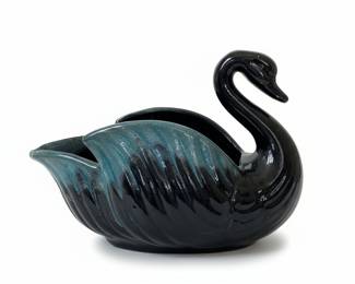 Blue Mountain Pottery Ceramic Swan Planter