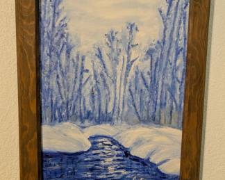Winter Landscape Painting by Susie