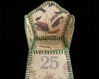 Handmade "25" Wedding Anniversary Armchair Trinket/Keepsake Box