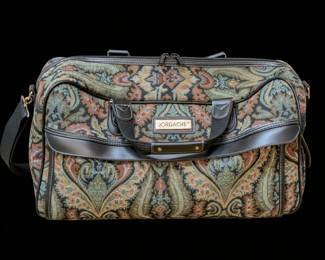 Jordache Vintage Floral Tapestry Weekender Bag