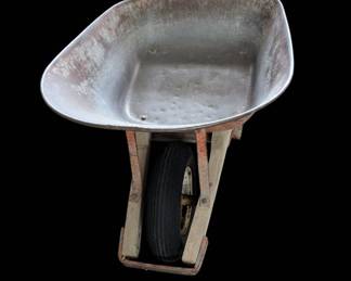 Vintage Metal Wheelbarrow