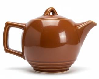 Vintage McCoy Brown Glazed Ceramic Teapot