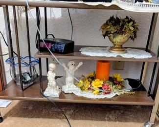 Mid-Century Modern Bar Cart and decor