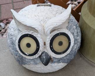 Roman "Pudgy Pals" Solar Powered Owl Garden Statue with Lights