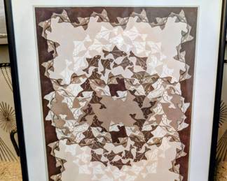 M.C. Escher "Fish" Lithograph