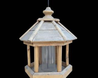 Vintage Wooden Gazebo Bird Feeder