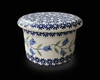 Polish Pottery Butter Dish